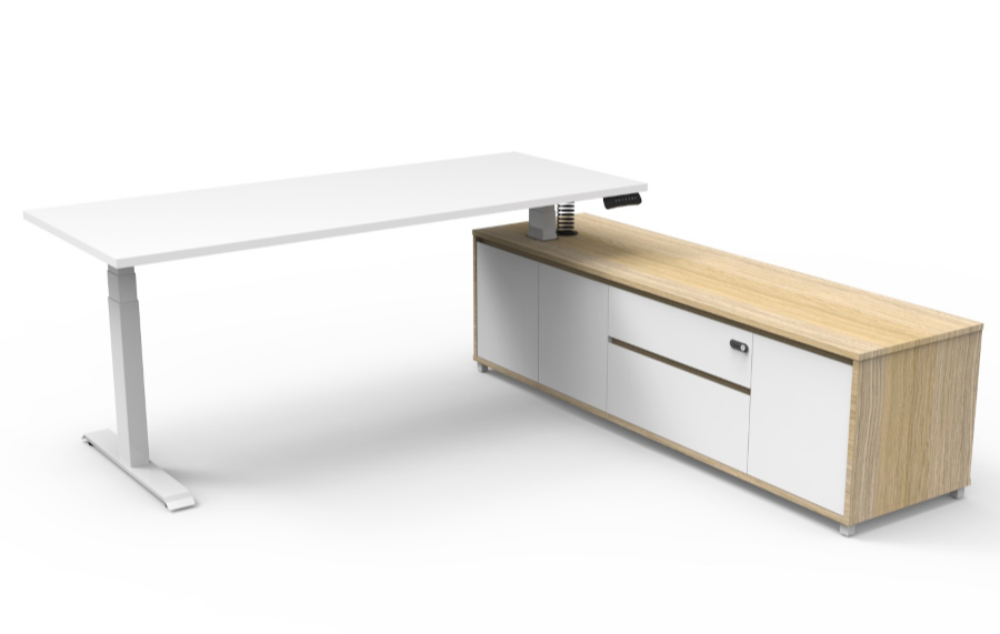Boost+ Executive Desk 187 - Right Hand Side Configuration